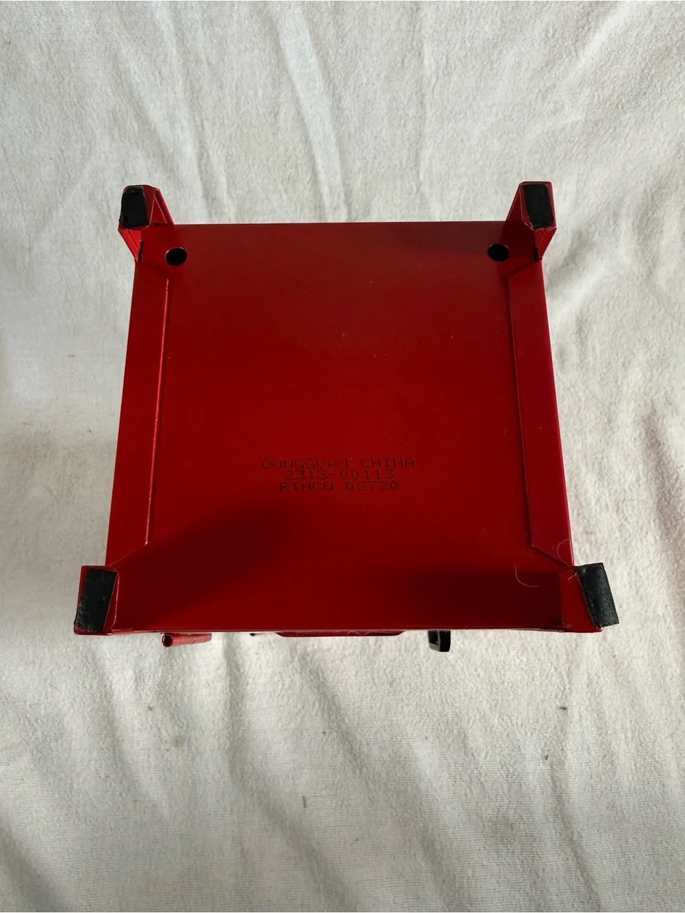 Y2K Red 11” Mini Metal Storage Locker with Lock and Key